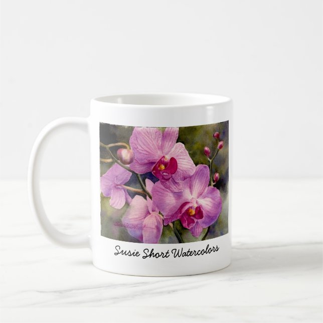 Tasse de café d'orchidées (Gauche)