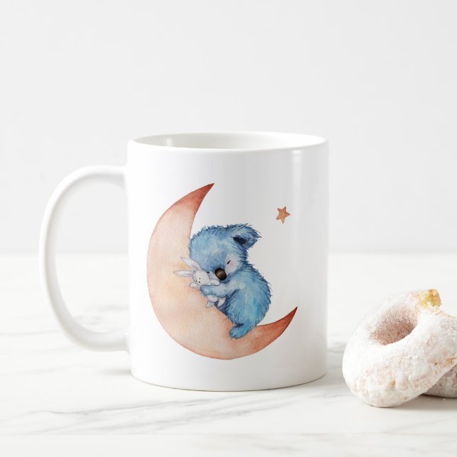 Tasse de café d'ours de koala de sommeil (Avec donut)
