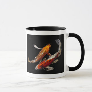 Tasse de café dramatique de paires de Koi