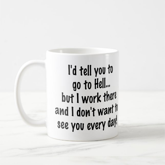 Tasse de café drôle (Gauche)