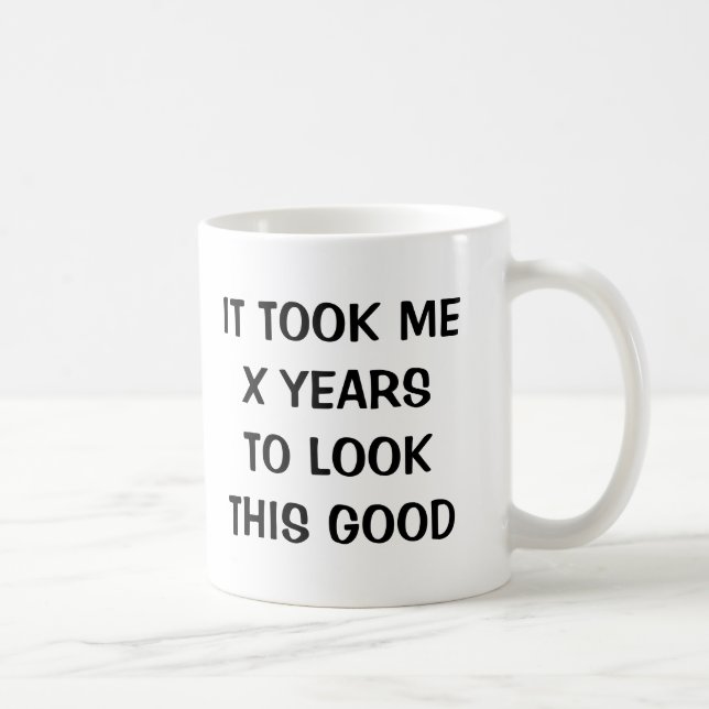Tasse de café drôle de bâillon d'anniversaire pour (Droite)