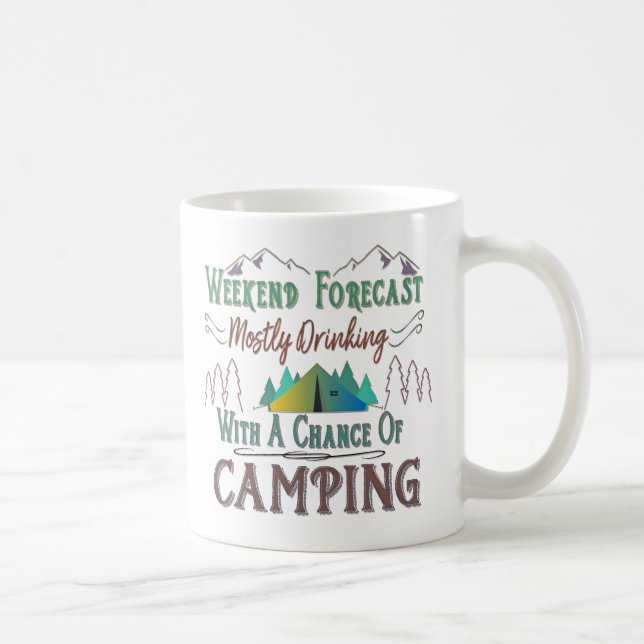 Tasse de café drôle de camping (Droite)