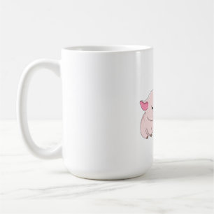 Tasse de café drôle de cochon grincheux maintenant