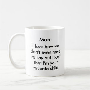 Tasse de café drôle de maman