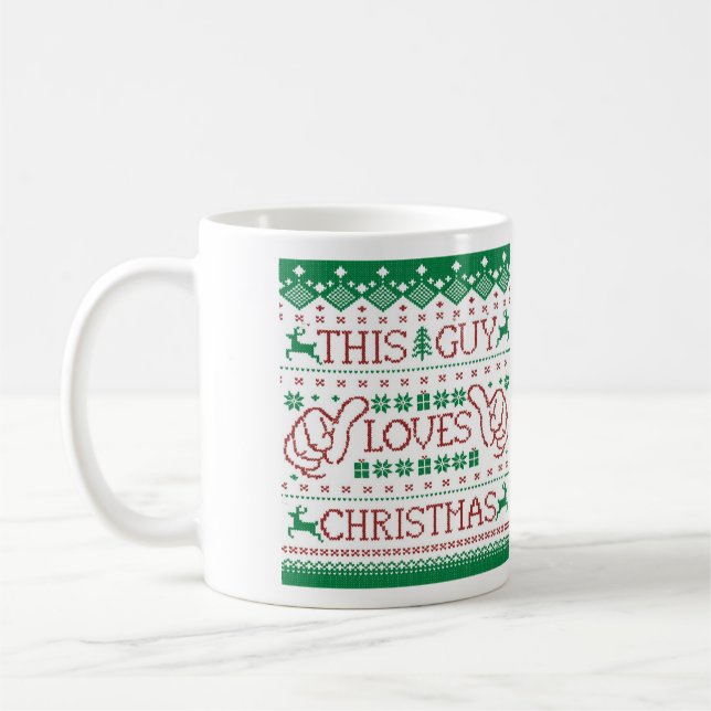 Tasse de café drôle de Noël (Gauche)
