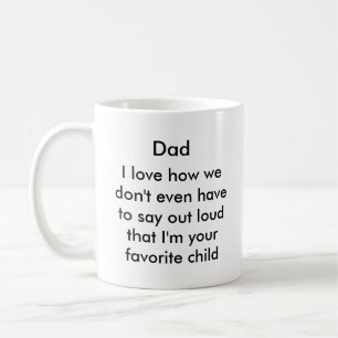 Tasse de café drôle de papa
