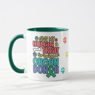 Tasse de café drôle de sensibilisation au don d'or