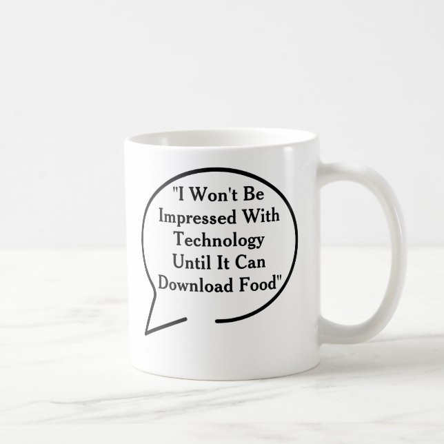 Tasse de café drôle de technologie de citations (Droite)