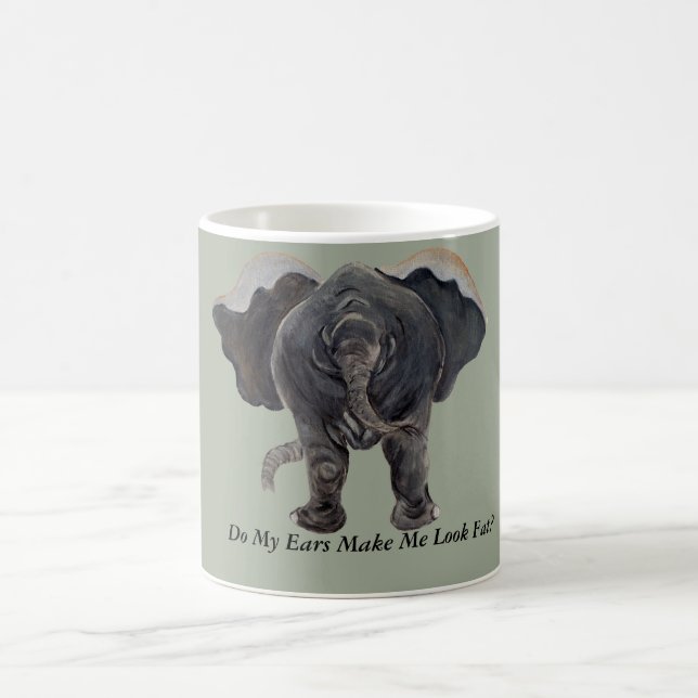 Tasse de café drôle d'éléphant (Centre)