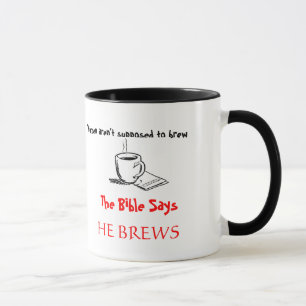 Tasse de café drôle d'énonciation