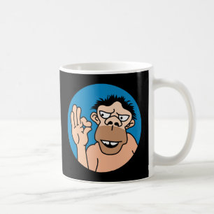 Tasse de café drôle d'homme des cavernes
