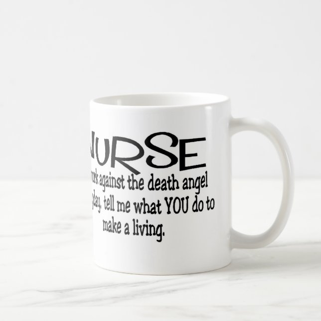 Tasse de café drôle d'infirmière (Droite)