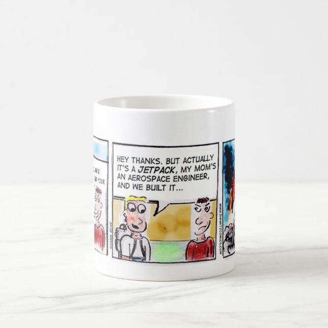 Tasse de café drôle d'ingénieur aérospatial (Centre)