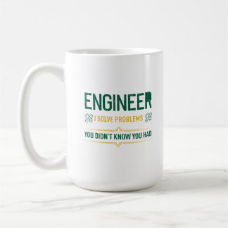 Tasse de café drôle d'ingénieur Confiance en moi,