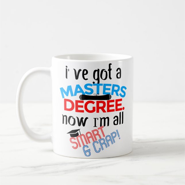Tasse de café drôle d'obtention du diplôme de (Gauche)
