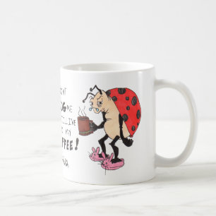 Tasse de café drôle mignonne de coccinelle