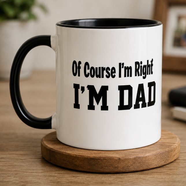 Tasse de café drôle pour papa : Bien sûr que j'ai  (Créateur téléchargé)