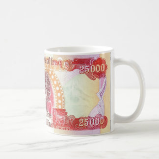Tasse de café du dinar irakien 25.000 - tasse de