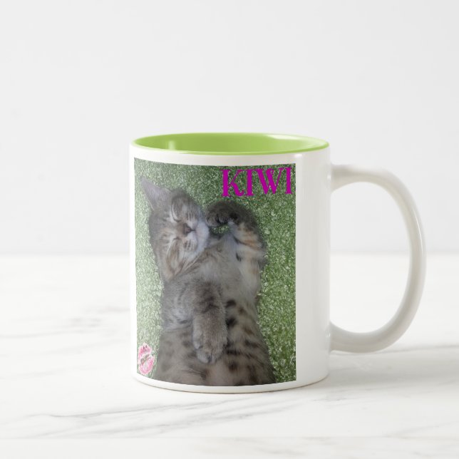 Tasse de café du sourire du kiwi (Droit)