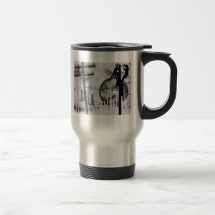Tasse de café du voyage du monteur de lignes