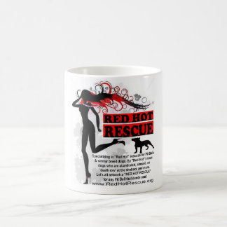 Tasse de café d'un rouge ardent de délivrance