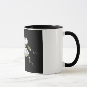 Tasse de café élégante d'orchidée