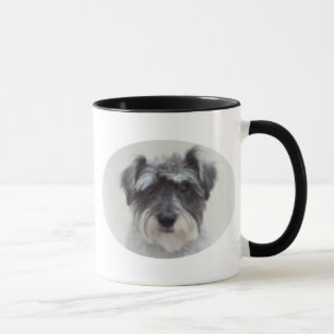 Tasse de café en céramique de Schnauzer noir et