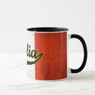 Tasse de café en verre noire de l'Italie de