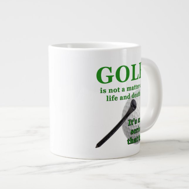 Tasse de café enorme de golf (Devant droit)