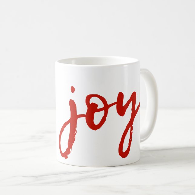 Tasse de café enorme de vacances de joie (Devant droit)