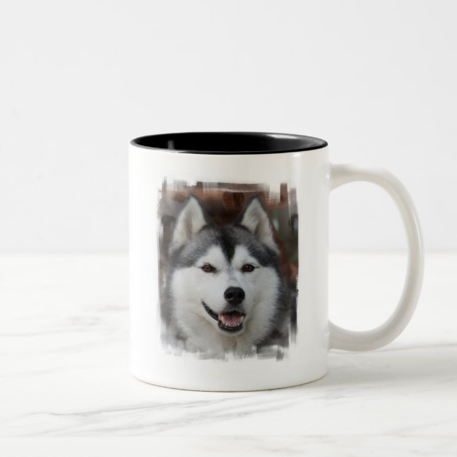 Tasse de café enrouée de chien (Droit)