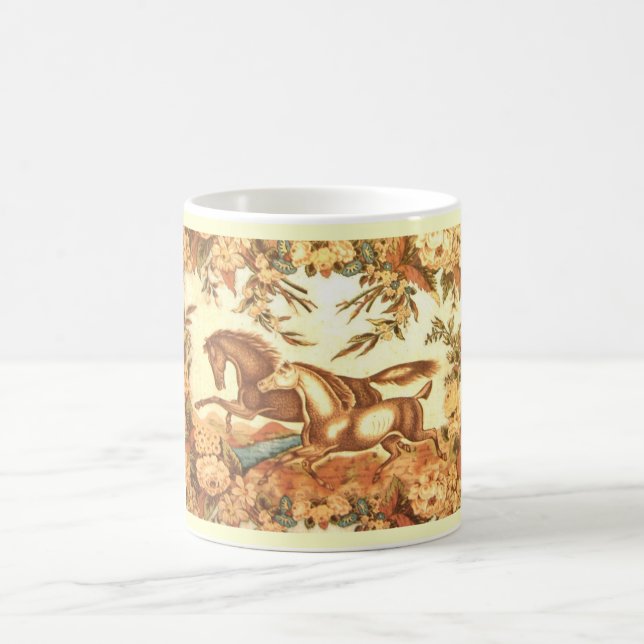 Tasse de café équestre vintage (Centre)