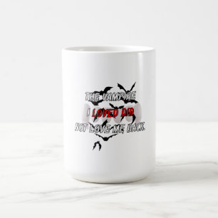 Tasse de café esthétique avec citation gothique de