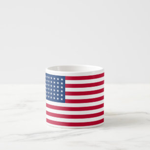 Tasse de café express de drapeau des Etats-Unis