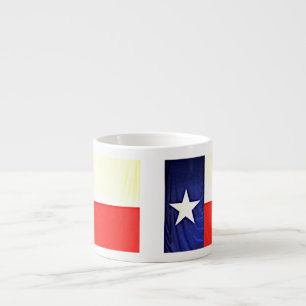Tasse de café express de drapeau du Texas