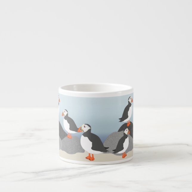 Tasse de café express de macareux (Devant)
