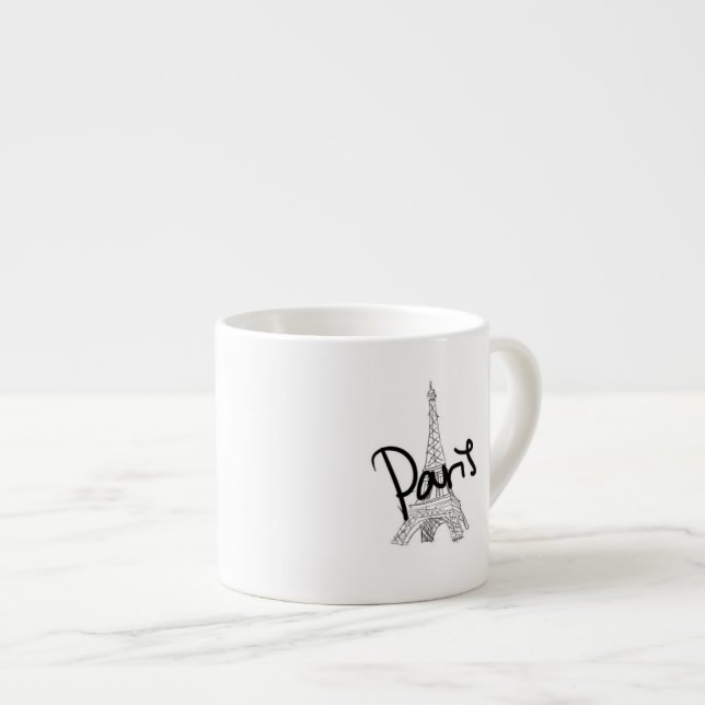 Tasse de café express de Paris (Devant droit)