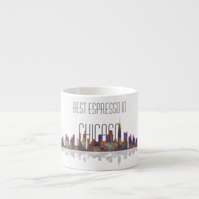 Tasse de café express d'horizon de Chicago (Devant)