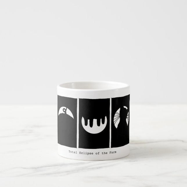 Tasse de café express :  Éclipse totale de la (Devant)