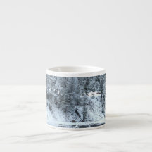 Tasse de café express - "jour d'hiver dans