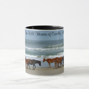 Tasse de café externe des banques OBX de chevaux