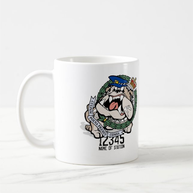 Tasse de café fâchée de chien de police de NSW (Gauche)