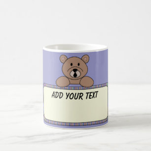 Tasse de café faite sur commande d'ours des texte