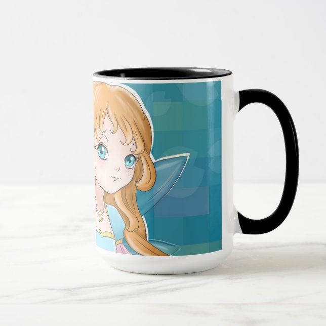 Tasse de café féerique mignonne de motif de bande (Droite)