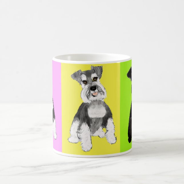 Tasse de café fêlée de Schnauzer de Sookie (Centre)