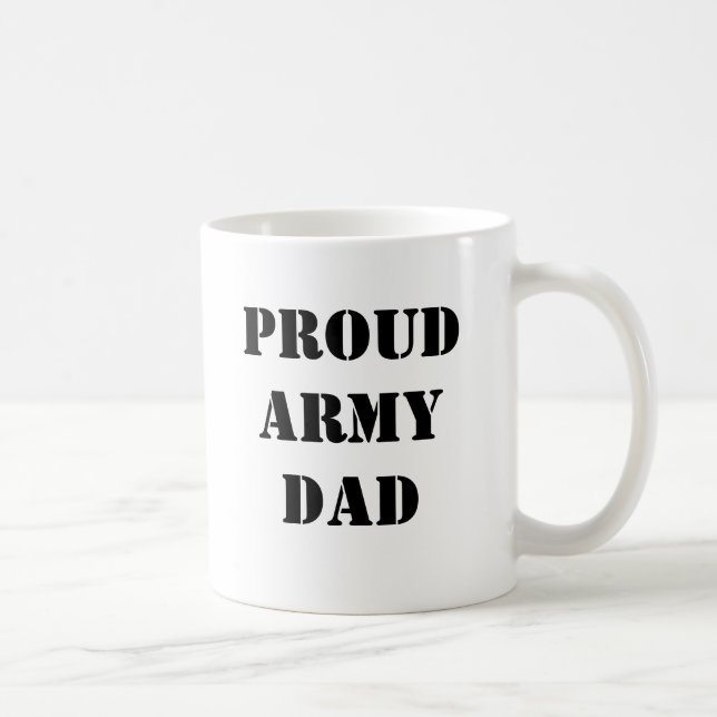 Tasse de café fière de papa d'ARMÉE (Droite)
