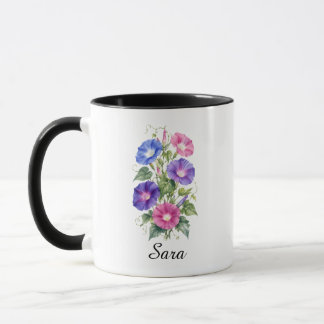 Tasse de café Fleur de naissance Morning Glory de