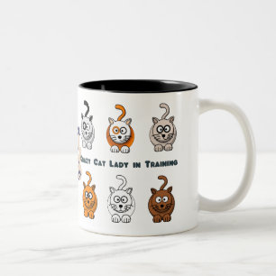 Tasse de café folle de Madame In Training de chat