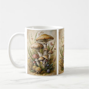 Tasse de café Forêt Champignons