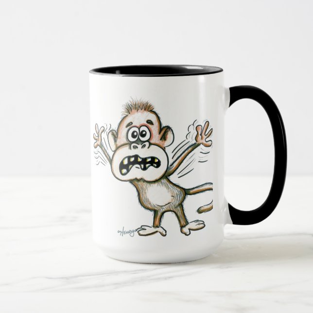 Tasse de café frénétique de singe (Droite)